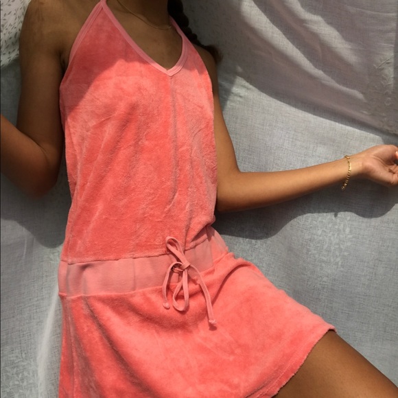 Juicy Couture Dresses & Skirts - JUICY COUTURE~Pink Halter Sun Dress/ Swim Cover Up